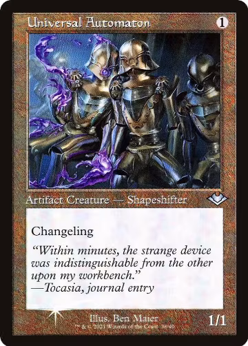 Universal Automaton (Retro Frame) (Foil Etched) (38), Modern Horizons — Magic card price