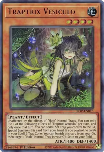 Traptrix Vesiculo (LIOV-EN016), Lightning Overdrive — Yu-Gi-Oh! card price