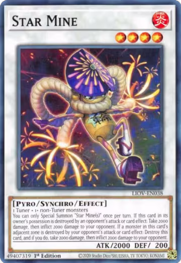 Star Mine (LIOV-EN038), Lightning Overdrive — Yu-Gi-Oh! card price