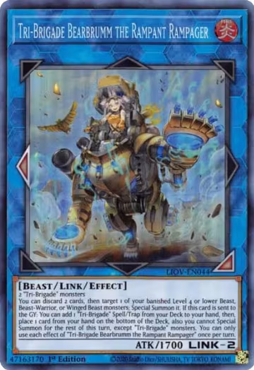 Tri-Brigade Bearbrumm the Rampant Rampager (LIOV-EN044), Lightning Overdrive — Yu-Gi-Oh! card price