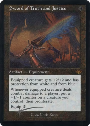 Sword of Truth and Justice (Retro Frame) (Foil Etched) (32), Modern Horizons — Magic card price