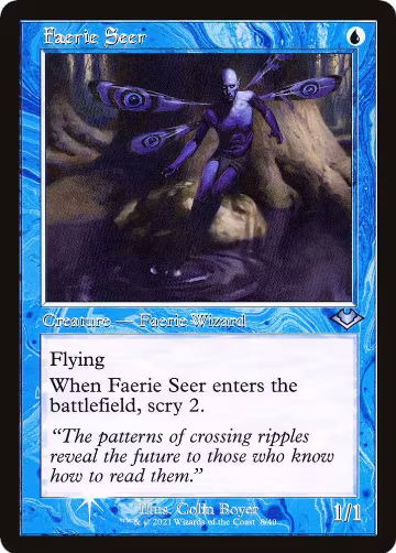 Faerie Seer (Retro Frame) (8), Modern Horizons — Magic card price