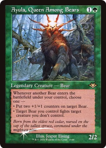Ayula, Queen Among Bears (Retro Frame) (19), Modern Horizons — Magic card price