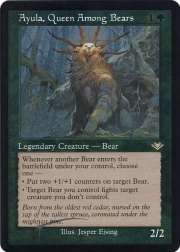 Ayula, Queen Among Bears (Retro Frame) (Foil Etched) (19), Modern Horizons — Magic card price