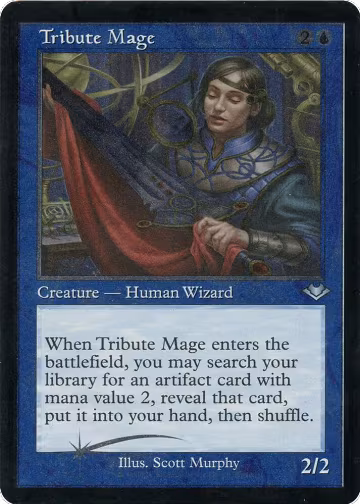 Tribute Mage (Retro Frame) (Foil Etched) (10), Modern Horizons — Magic card price