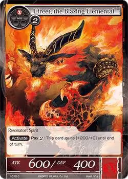 Efreet, the Blazing Elemental (1-072), The Dawn of Valhalla — Force of Will card price