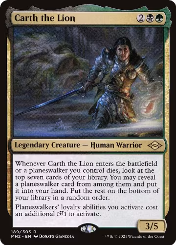 Carth the Lion (189), Modern Horizons 2 — Magic card price