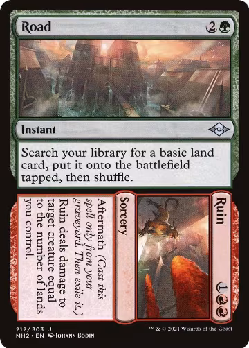 Road // Ruin (212), Modern Horizons 2 — Magic card price