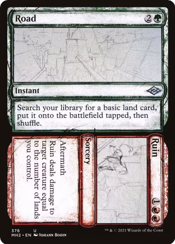 Road // Ruin (Showcase) (376), Modern Horizons 2 — Magic card price