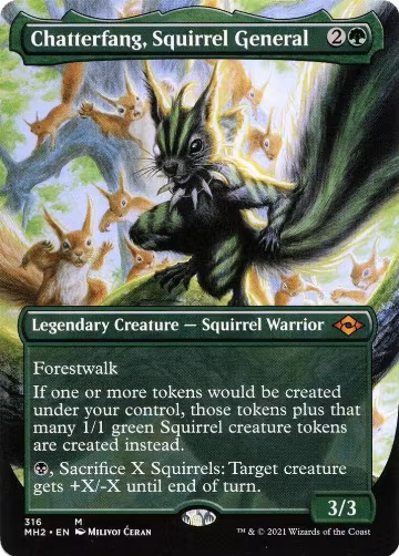 Chatterfang, Squirrel General (Borderless) (316), Modern Horizons 2 — Magic card price