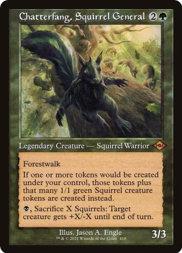 Chatterfang, Squirrel General (Retro Frame) (410), Modern Horizons 2 — Magic card price