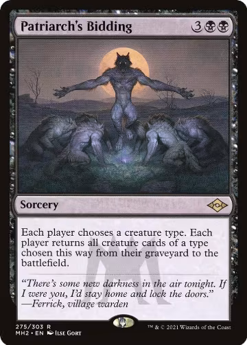 Patriarch's Bidding (275), Modern Horizons 2 — Magic card price