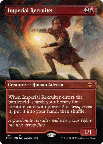 Imperial Recruiter (Borderless) (314), Modern Horizons 2 — Magic card price