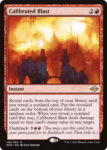 Calibrated Blast (118), Modern Horizons 2 — Magic card price
