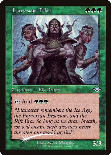 Llanowar Tribe (Retro Frame) (22), Modern Horizons — Magic card price