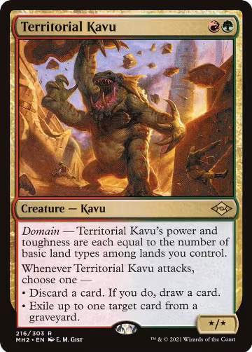 Territorial Kavu (216), Modern Horizons 2 — Magic card price
