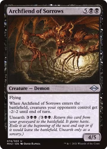 Archfiend of Sorrows (74), Modern Horizons 2 — Magic card price