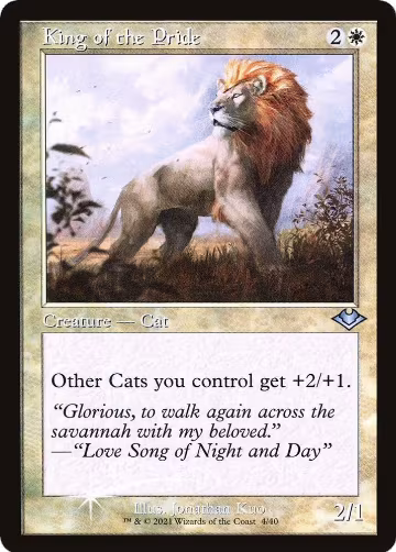 King of the Pride (Retro Frame) (4), Modern Horizons — Magic card price