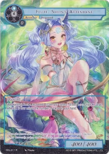 Flute, Shion's Attendant (Full Art) (ROL-011), Rebirth of Legend — Force of Will card price