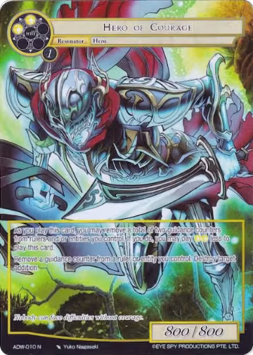 Hero of Courage (Full Art) (ADW-010), Assault into the Demonic World — Force of Will card price