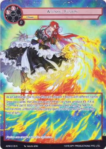 Atomic Fusion (Full Art) (ADW-018), Assault into the Demonic World — Force of Will card price