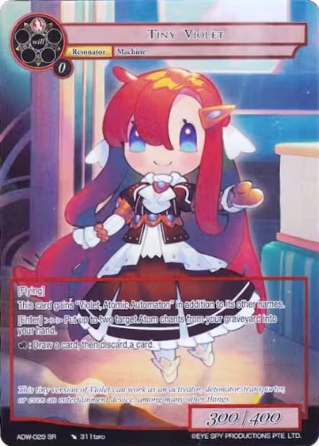 Tiny Violet (Full Art) (ADW-029), Assault into the Demonic World — Force of Will card price