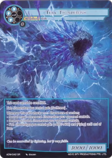 Tera Thunderfish (Full Art) (ADW-042), Assault into the Demonic World — Force of Will card price