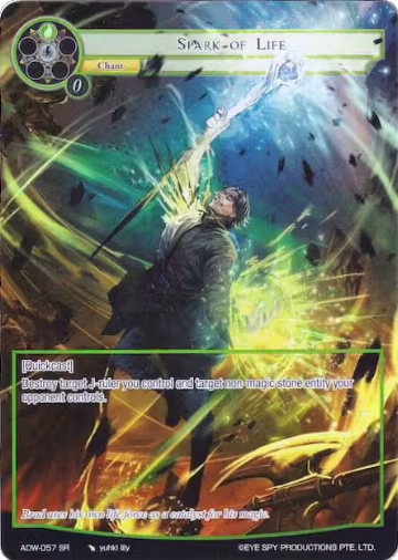 Spark of Life (Full Art) (ADW-057), Assault into the Demonic World — Force of Will card price