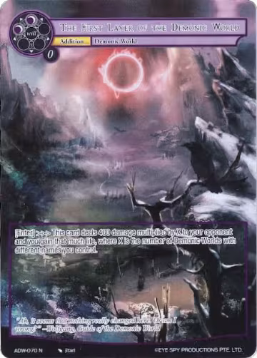 The First Layer of the Demonic World (Full Art) (ADW-070), Assault into the Demonic World — Force of Will card price