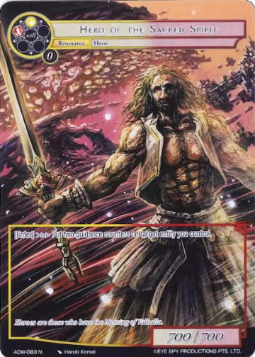 Hero of the Sacred Spirit (Full Art) (ADW-083), Assault into the Demonic World — Force of Will card price