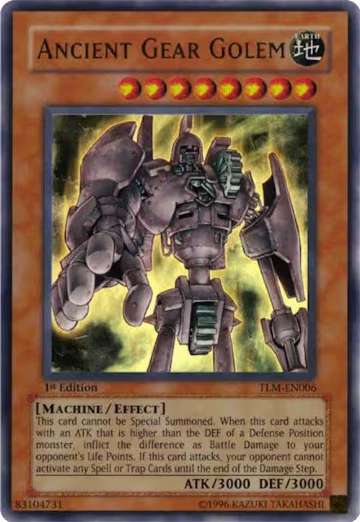 Ancient Gear Golem (TLM-EN006), The Lost Millennium — Yu-Gi-Oh! card price