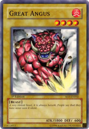 Great Angus (SD3-EN002), Structure Deck: Blaze of Destruction — Yu-Gi-Oh! card price