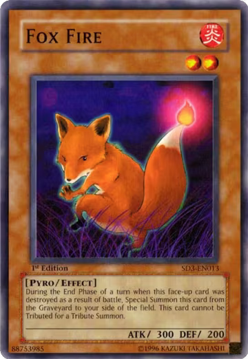 Fox Fire (SD3-EN013), Structure Deck: Blaze of Destruction — Yu-Gi-Oh! card price