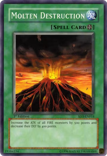 Molten Destruction (SD3-EN016), Structure Deck: Blaze of Destruction — Yu-Gi-Oh! card price