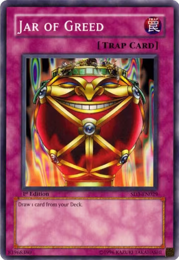 Jar of Greed (SD3-EN029) — card price