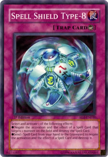 Spell Shield Type-8 (SD3-EN030), Structure Deck: Blaze of Destruction — Yu-Gi-Oh! card price