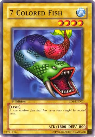 7 Colored Fish (SD4-EN002), Structure Deck: Fury from the Deep — Yu-Gi-Oh! card price