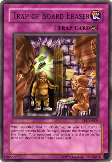 Trap of Board Eraser (TP5-EN009), Tournament Pack 5 — Yu-Gi-Oh! card price