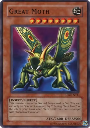 Great Moth (DB2-EN043), Dark Beginning 2 — Yu-Gi-Oh! card price