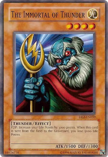 The Immortal of Thunder (DB2-EN059), Dark Beginning 2 — Yu-Gi-Oh! card price