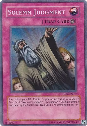 Solemn Judgment (DB2-EN073) — card price