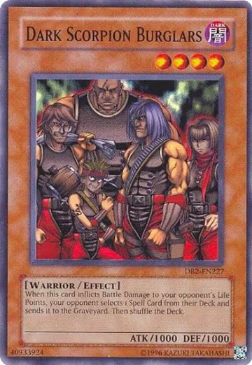 Dark Scorpion Burglars (DB2-EN227), Dark Beginning 2 — Yu-Gi-Oh! card price