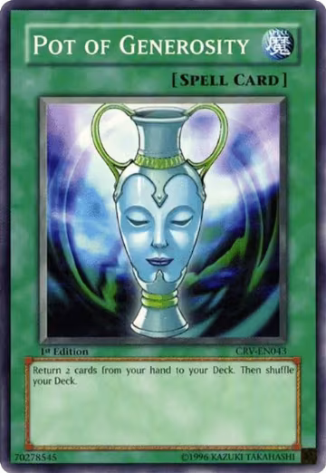 Pot of Generosity (CRV-EN043), Cybernetic Revolution — Yu-Gi-Oh! card price