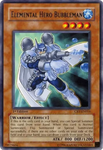 Elemental Hero Bubbleman (CRV-EN014), Cybernetic Revolution — Yu-Gi-Oh! card price