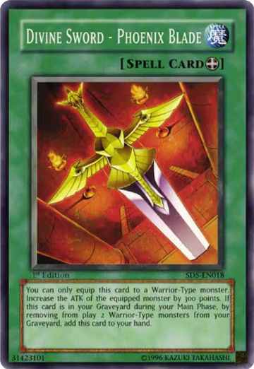 Divine Sword - Phoenix Blade (SD5-EN018), Structure Deck: Warrior's Triumph — Yu-Gi-Oh! card price