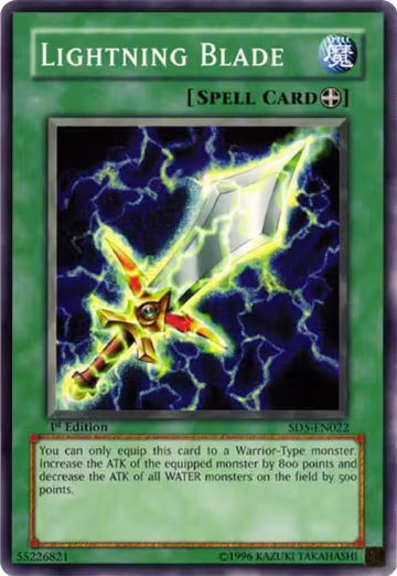 Lightning Blade (SD5-EN022), Structure Deck: Warrior's Triumph — Yu-Gi-Oh! card price