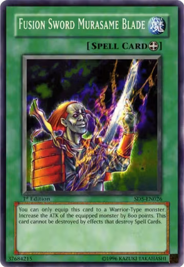 Fusion Sword Murasame Blade (SD5-EN026), Structure Deck: Warrior's Triumph — Yu-Gi-Oh! card price