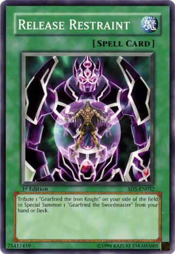 Release Restraint (SD5-EN032), Structure Deck: Warrior's Triumph — Yu-Gi-Oh! card price