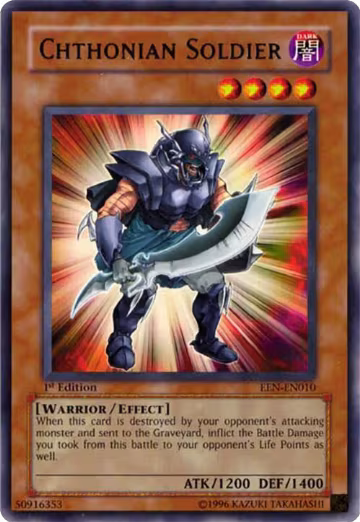 Chthonian Soldier (EEN-EN010), Elemental Energy — Yu-Gi-Oh! card price