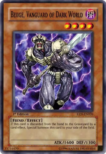 Beiige, Vanguard of Dark World (EEN-EN020), Elemental Energy — Yu-Gi-Oh! card price